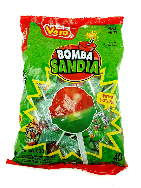 BOLSA DE PALETA BOMBA SANDIA 40PZ