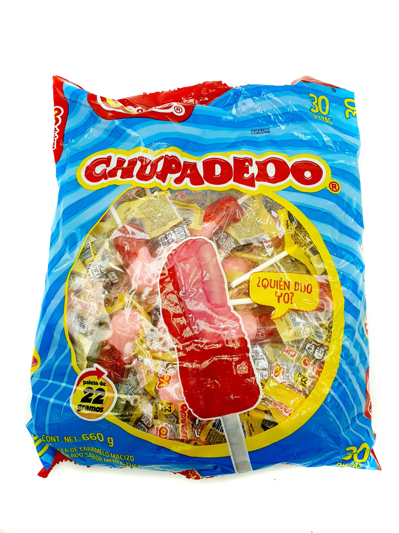 BOLSA DE PALETA DE DEDO VERO 30PZ