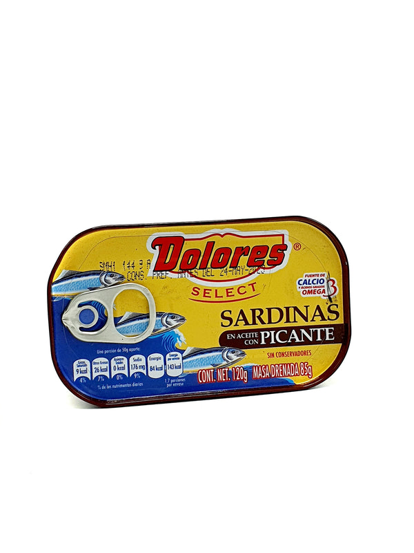 SARDINA DOLORES EN ACEITE CON PICANTE 85G
