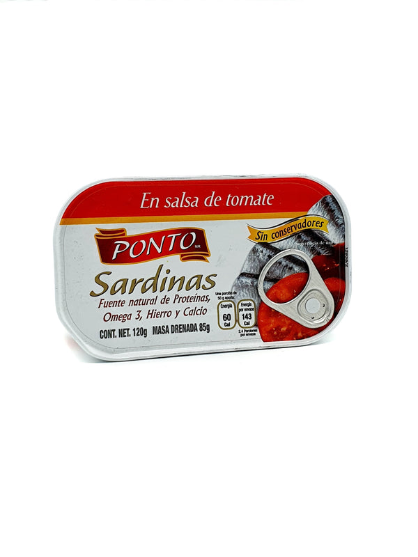 SARDINA PONTO EN SALSA DE TOMATE 120G