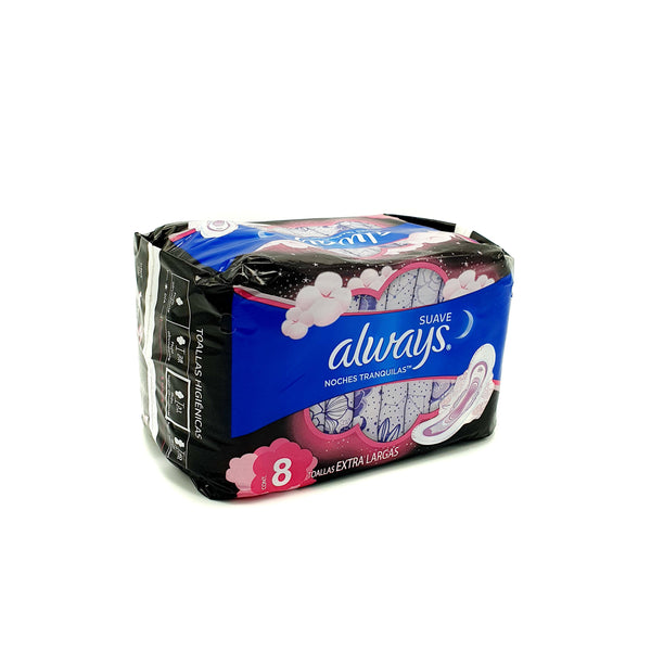 TOALLAS ALWAYS NOCTURNAS CON ALAS 8PZ