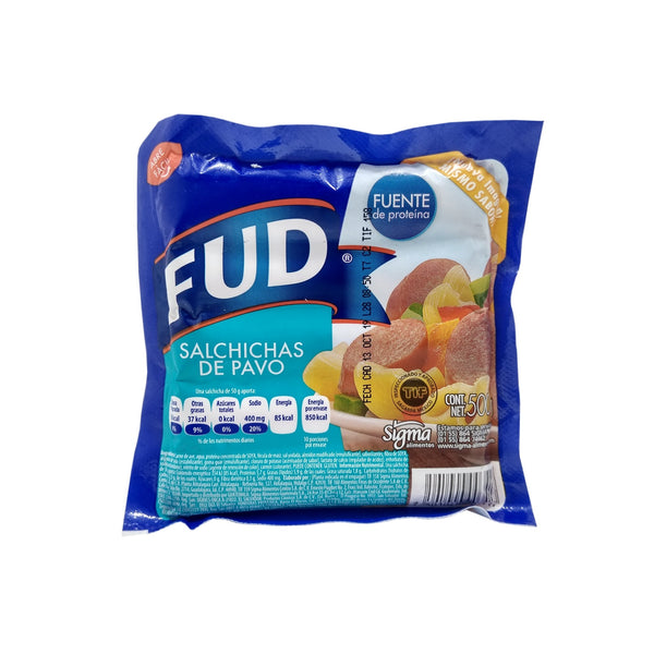 SALCHICHA FUD PAVO 500G