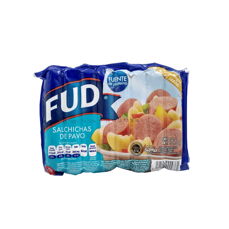 SALCHICHA DE PAVO FUD 266G