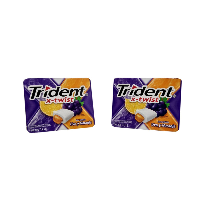 TRIDENT X-TWIST UVA Y NARANJA 13.3G