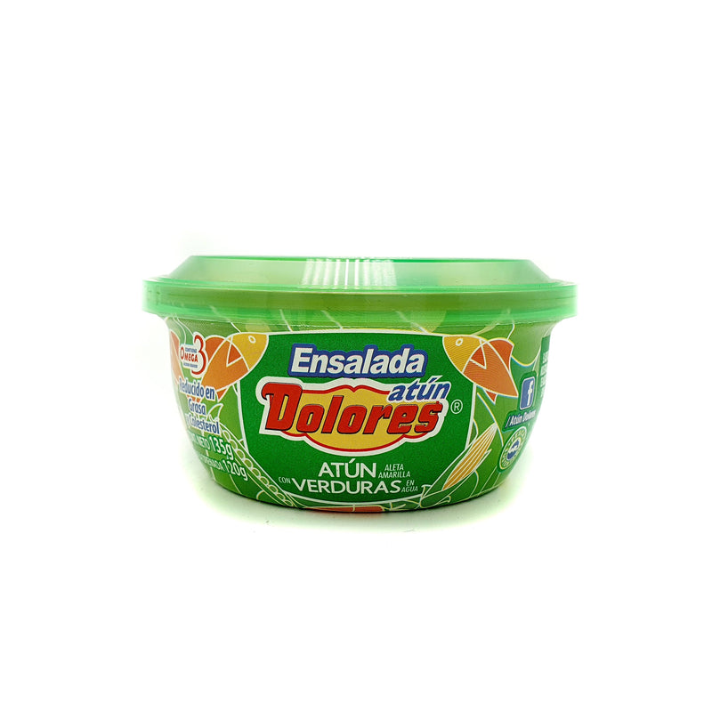 ATUN DOLORES VERDURA EN AGUA 135G