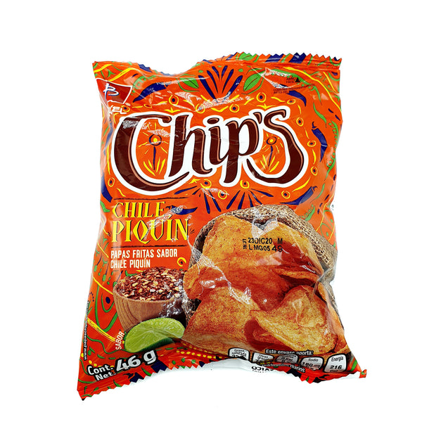 CHIPS BARCEL CHILE PIQUIN 46G