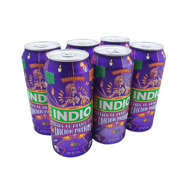 SIX CERV INDIO LATA 473ML