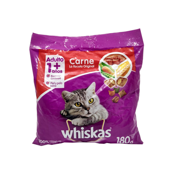 WHISKAS CARNE AD 180G