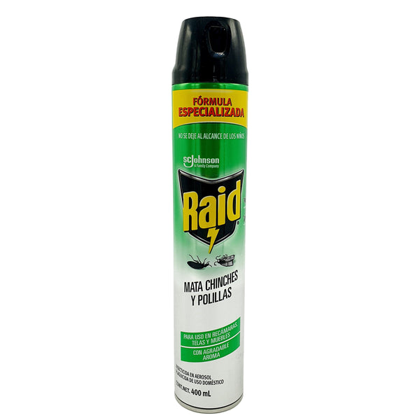 INSECT RAID MATA CHINCHES Y POLILLA 400ML