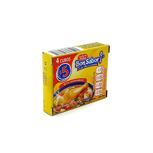 CALDO DE POLLO BON SABOR 4PZ