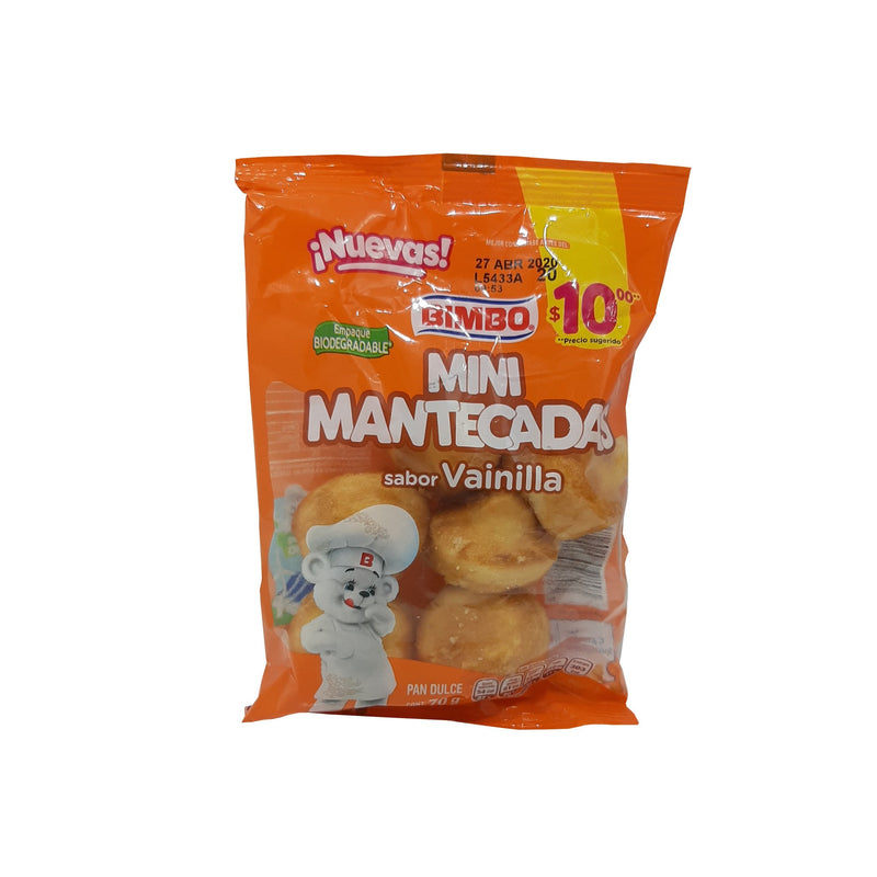 MINI MANTECADAS SABOR VAINILLA 70G