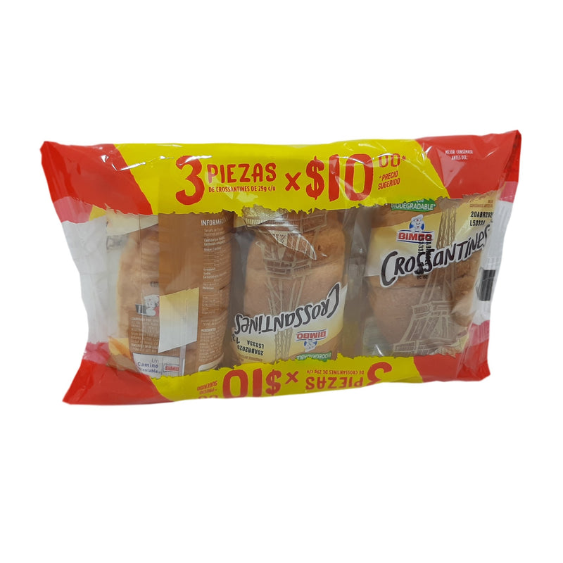 CROSSANTINES BIMBO 3 PIEZAS 87G