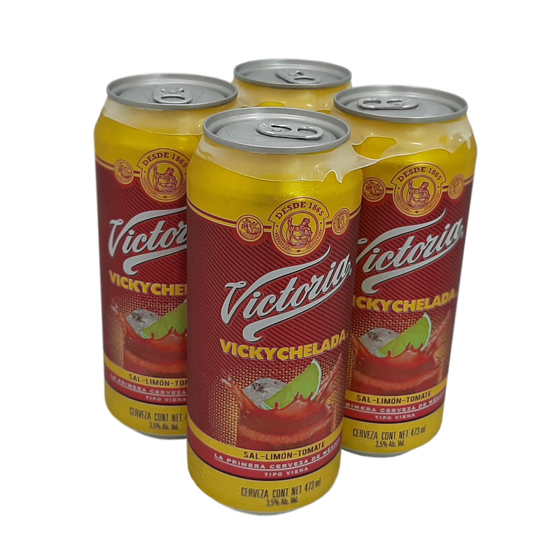 4PACK DE CERV VICKYCHELADA LATA 473ML