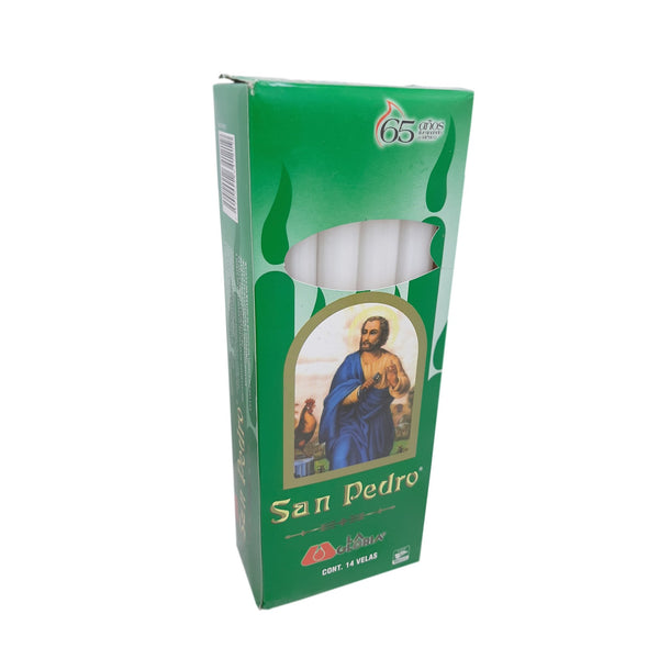 CAJA DE VELA SAN PEDRO 14 10PZ