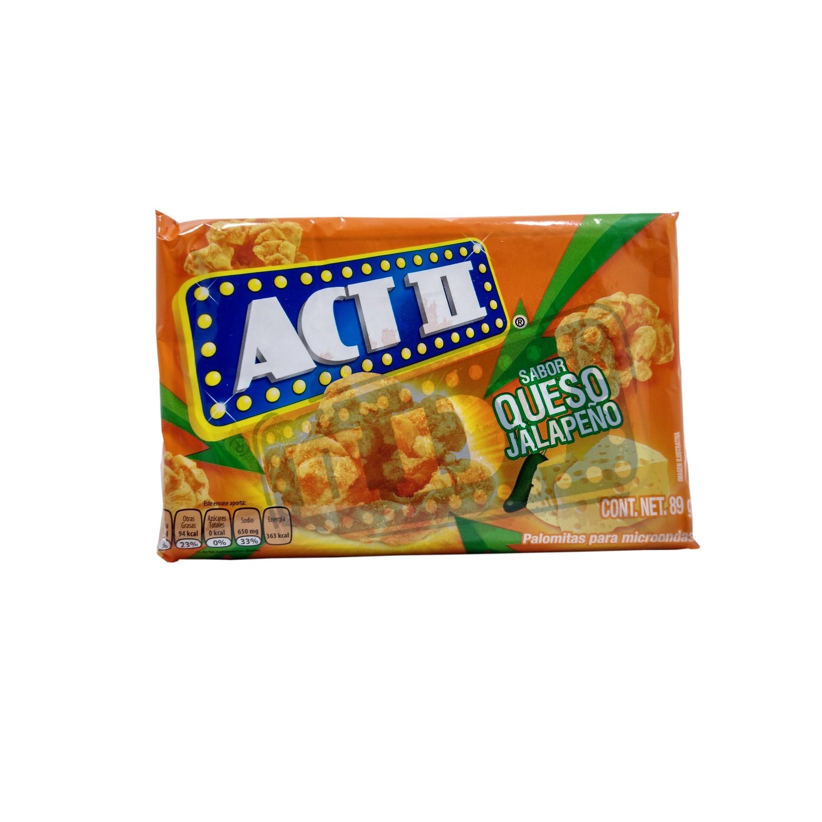 PALOMITA ACT II QUESO JALAPEÑO 89G Súper La Mas Chiquita