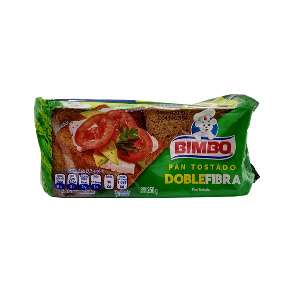 PAN TOSTADO DOBLE FIBRA 250G