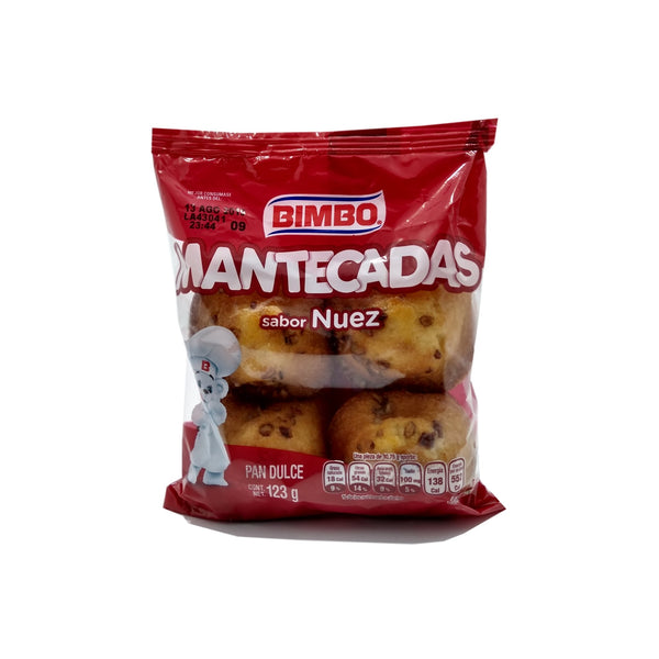 MANTECADAS BIMBO NUEZ 123G