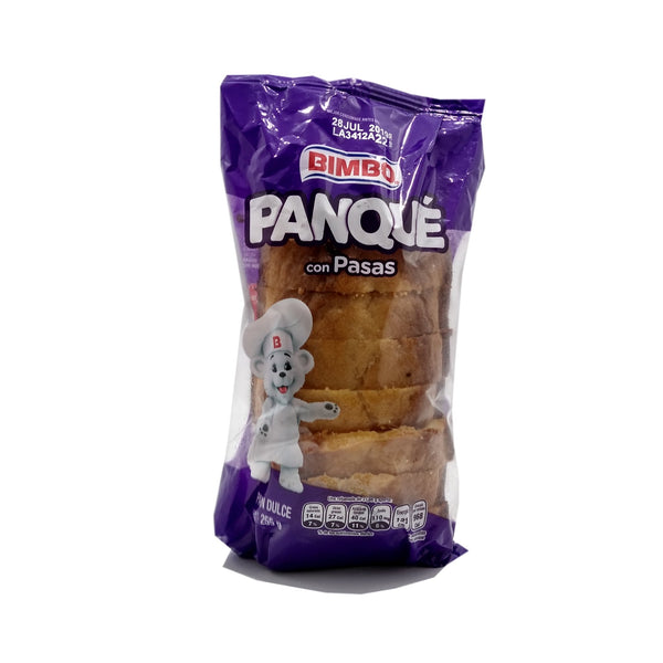 PANQUE BIMBO PASAS 255G-280G