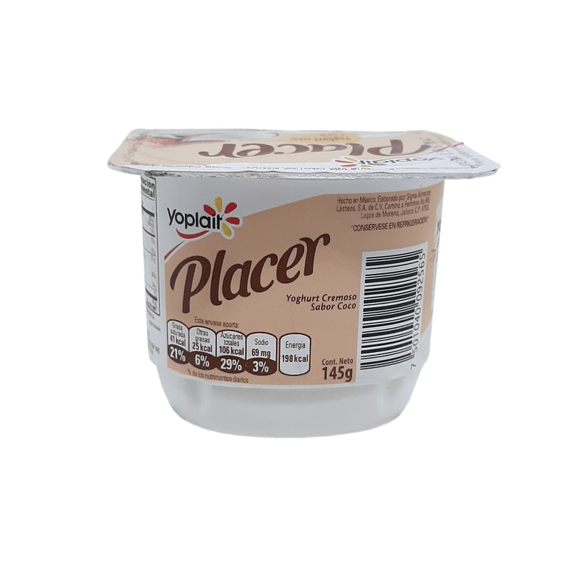 YOGURT YOPLAIT PLACER CREMOSO SABOR COCO 150G