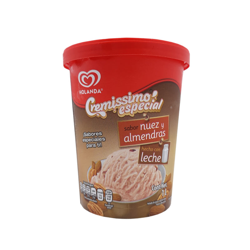HELADO HOLANDA NUEZ  Y ALMENDRA 900ML