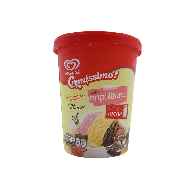 HELADO HOLANDA NAPOLITANO 900ML