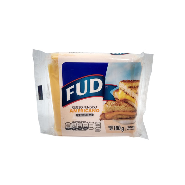 PAQUETE DE QUESO AMERICANO FUD 180G