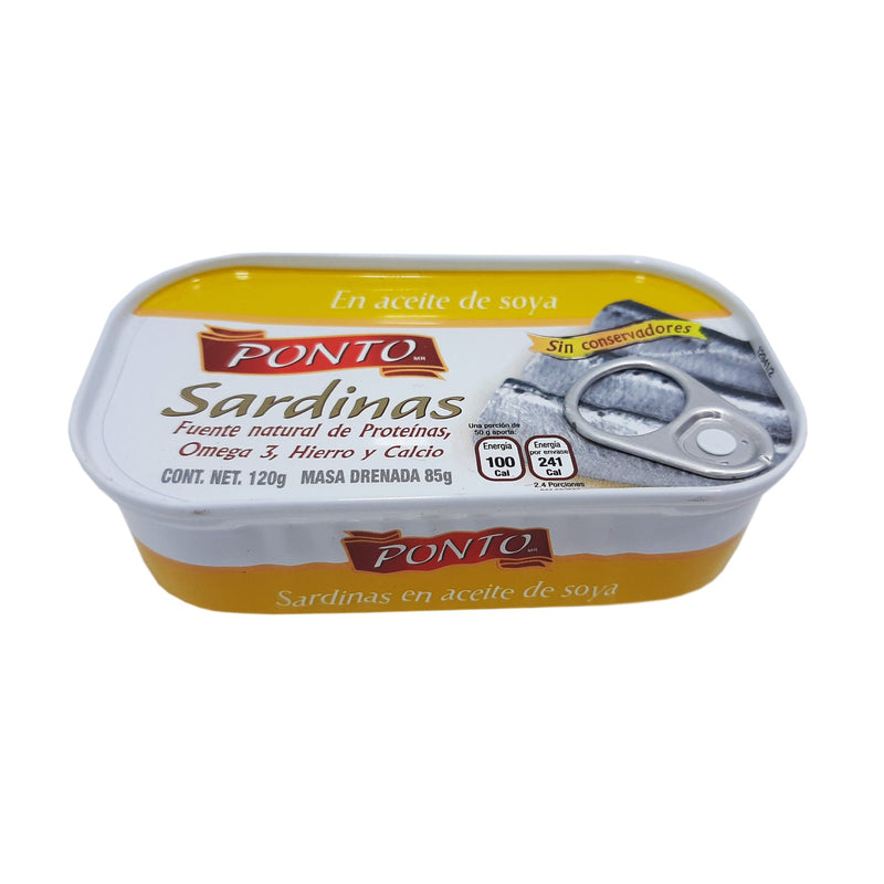 SARDINA PONTO ACEITE SOYA 120G